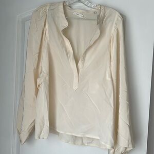 A.L.C. Bishop Sleeves Silk Blouse